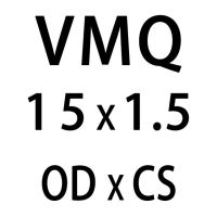 แหวนปะเก็นโอริ Od14/15/16/17/18/19/20มม. โอริงปะเก็น10ชิ้น/ล็อต1.5มม. ยางซิลิโคนซิลิโคน/Vmq สีขาว (Od15Mm)