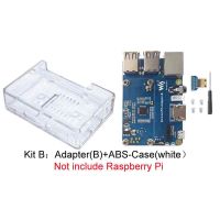 Waveshare for Raspberry Pi Zero 2W to 3B Interface Adapter Zero to Pi3 Expansion Board+ ABS Case USB HUB RJ45 HAT