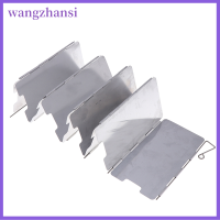 wangzhansi 9แผ่นเตาพับกระจกหน้ารถตั้งแคมป์กลางแจ้งทำอาหารเตาแก๊ส WIND SHIELD