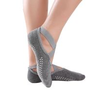 【YD】 Anti-slip Socks Backless Silicone Dots Ladies Elastic Breathable Ballet Gym Pilates Cotton