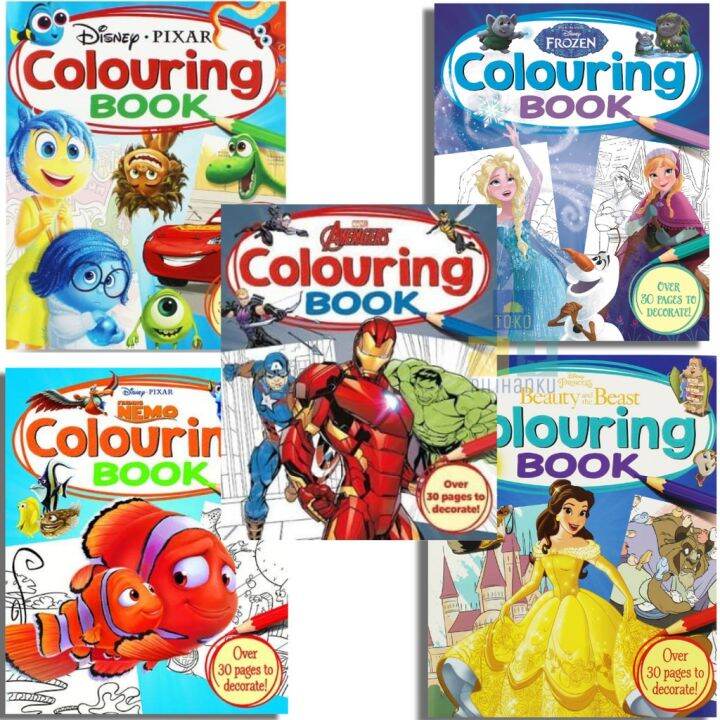 COLOURING BOOK - Buku Menggambar Dan Mewarnai Anak, Mainan Edukasi Anak ...