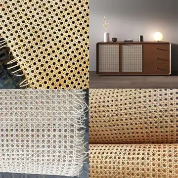 40-50CM Wide Natural Cane Webbing Real Indonesia Rattan Roll Wall Ceiling  Decor Table Chair Cabinet Furniture Repairing Material