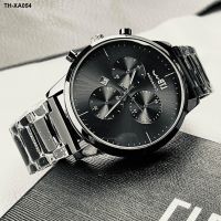 Fashion high-end watch mens belt quartz imitation multi-functional calendar high-value steel boys