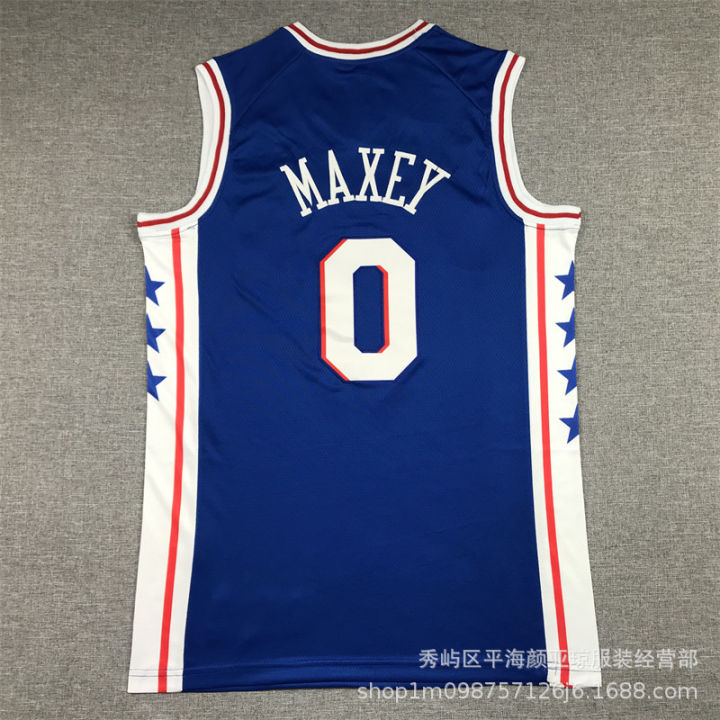 เสื้อบาสเกตบอลปักลายสำหรับบาสเก็ตบอล-nba-22-23เสื้อบาสเก็ตบอลชุด76ers-บาสเก็ตบอลชุดบอล76ers