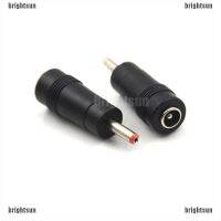 【คุณภาพสูง】brightsun 2pcs DC Power Plug Connector Socket Adapter 5.5*2.1 Female to 3.5*1.35mm Male Connectors