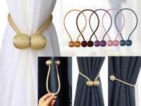 [A Decoration] Hot 1Pc Magnetic Curtain Tieback HighHolderBuckle Clip Curtain Tieback PolyesterHome Accessorie