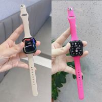 Slim Silicone Strap For Apple Watch Band 44mm 41mm 45mm 38mm 40mm 49mm Sports Bracelet iWatch serie ultra 8 7 6 5 se 4 Watchband