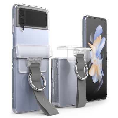 Ringke Hinge Cover compatible for Galaxy Z Flip 4 Flip 3 5G อุปกรณ์เสริมบานพับกันกระแทกแบบแข็งใสขั้นต่ำ