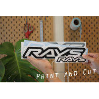 Sticker สติ๊กเกอร์ ลาย Rays งานไดคัท มีหลายสี หลายขนาดให้เลือก สติ๊กเกอร์ติดได้ทุกที่ สติ๊กเกอร์แต่งรถ แต่งมอเตอร์ไซค์