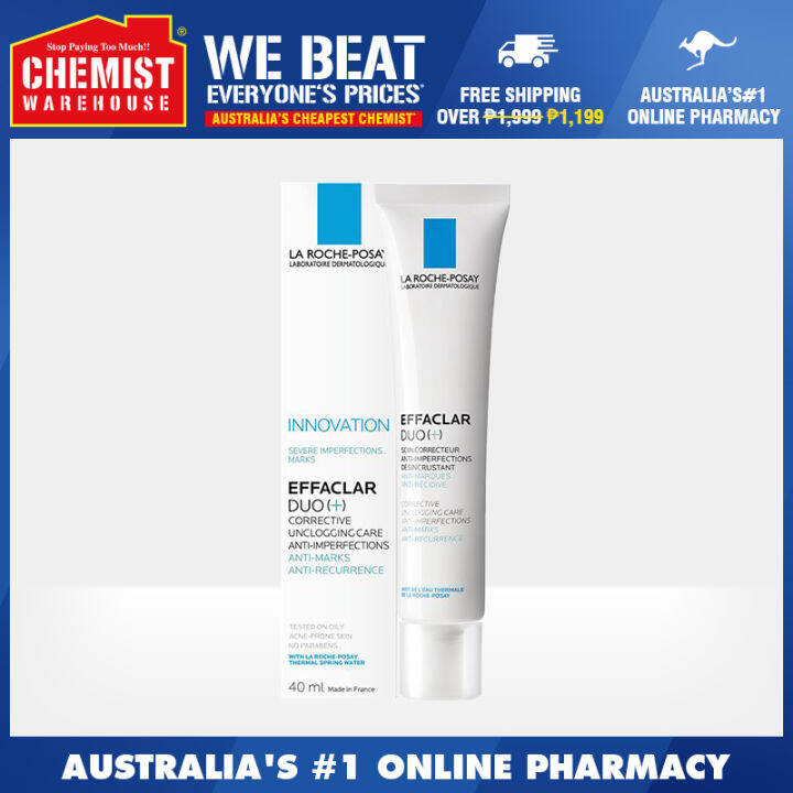 La Roche Posay Effaclar Duo Plus 40ml Helps Acne Removal And Acne Scar Prevention [chemist