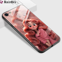 Jizetin เคสใส่โทรศัพท์กระจกสำหรับ iPhone 5 5S SE iPhone 6 6 Plus 6S 6S 6S Plus 3D รอยยิ้มเคสเจ้าหญิงกระจกเทมเปอร์