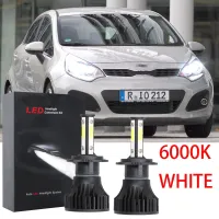 ใหม่ ชุดหลอดไฟหน้าฮาโลเจน LED 6000K 2013-2015 แบบเปลี่ยน สําหรับ Kia Rio UB 2013-2015