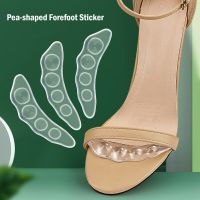 2Pcs Non-slip Insoles Stickers for Women High Heels Flip Flop Sandals Silicone Inserts Self-adhesive Foot Patch Gel Forefoot Pad Shoes Accessories