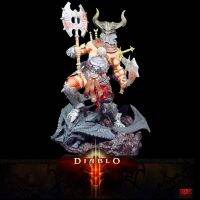 เกมคลาสสิค Diablo 3 Barbarbarbarian สี่ม้าตกแต่งโต๊ะรุ่นตุ๊กตาขยับแขนขาได้