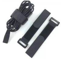 Black 2*30cm Reusable Nylon Reverse Buckle Velcro Self-adhesive  Velcro strap Cable Tie