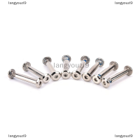 langyouzi9 8X/Set Inline Roller เพลาใบมีดสกรูสเก็ตล้อกลอนสำหรับรองเท้าสเก็ต