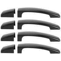 8Pcs Gloss Black Door Handle Covers Trim for Land Rover Range for Range Rover Sport Discovery 3 Freelander 2 2005-2009