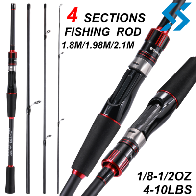 SougayilangSougayilang Spinning/casting 4ส่วน1.80M/1.98M/2.1M Fishing Rod Super Sturdy Stream Fishing Rod เรือตกปลา Rod