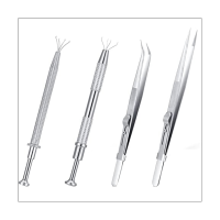 Multipurpose Tweezers Jewelry Tool Gem Holder Diamond Jewelry Tweezers Set of 4 Extra Fine Tweezer