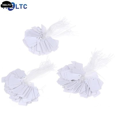 100/300PCS Jewelry Price Label With String Blank Label Tie String Strung Ticket Jewelry Merchandise Display Price Tag Gift Card
