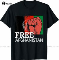 New Free Afghanistan Afghan Flag United State Veteran Support T-Shirt White Shirt Cotton Tee S-5Xl