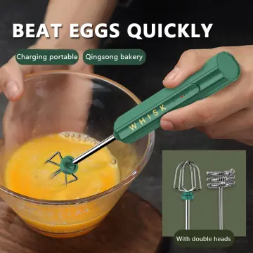 New Wireless Electric Dual-head Dual Wand Usb Electric Egg Beater