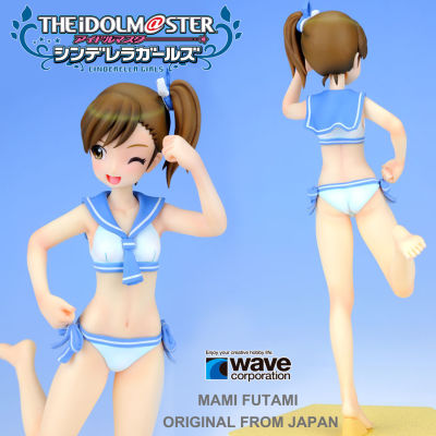 Figure ฟิกเกอร์ งานแท้ 100% Wave จาก The Idolmaster Cinderella Girls ดิ ไอดอลมาสเตอร์ ซินเดอเรลลาเกิร์ลส์ Mami Futami มามิ ฟุตามิ Beach Queens 1/10 ชุดว่ายน้ำ Ver Original from Japan Anime อนิเมะ การ์ตูน มังงะ คอลเลกชัน ของขวัญ New Collection Model โมเดล