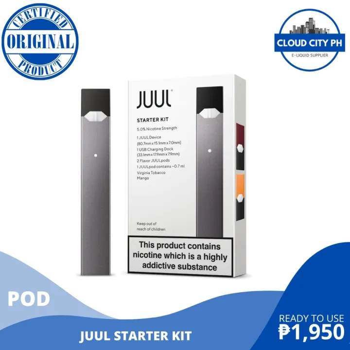 Authentic JUUL Starter Kit w/ 2 Flavor JUULpods Brand New Sealed 100 ...