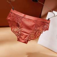 Sexyunderwear Breathable Hollow Cotton Splicing Lace Transparent Thong Sexy Pack Women For Panties