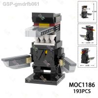 Qsv35 193 Pçs อะนิเมะ Samurai Espada Personagens Modelo Moc Blocos De Construção Motosserra Homem Figura Monão Tar Tijolos Brinquedos Para Crianças Moc1186