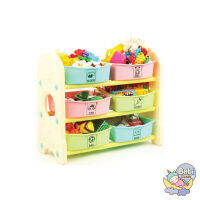 Eduplay ชั้นวางของ 3 ชั้น 6 กะบะ Fun 3 Stair Storage Box