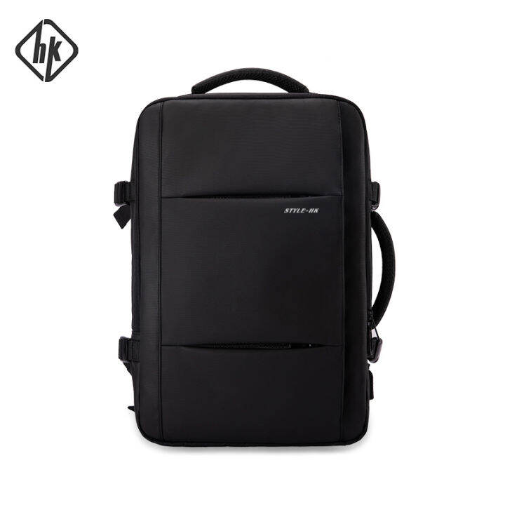 HK Backpack Fit 15.6 inch Laptop bag USB Recharging Multilayered Space