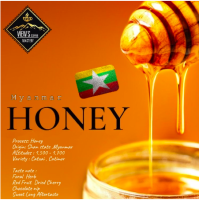 Myanmar Honey ?เกรดพรีเมียม เมล็ดกาแฟคั่วบด