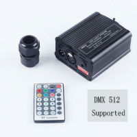 DMX 16W RGBW LED Fiber Optic Engine Driver 28keys RF Remote Light source FCar Star ceiling DIY decor