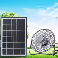 พัดลมประหยัดพลังงานไฟฟ้า 8"  ( Solar Energy mobile charging fan )