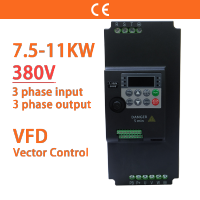 Qizaotia 380V 7.อินเวอร์เตอร์5KW/11KW 10HP/15แรงม้าตัวแปรตัวแปรความถี่ VFD ที่ประหยัด3ph ไดรฟ์สำหรับการควบคุมเวกเตอร์ความเร็วมอเตอร์