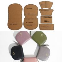 1Set DIY Kraft Paper Template New Creative Short Wallet Zip Wallet Leather Craft Pattern DIY Stencil Sewing Pattern 11.5cm*10cm