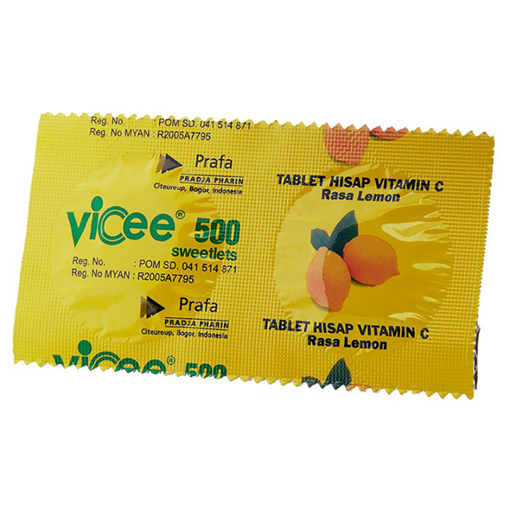 Vicee Vitamin C Hisap Lemon 2 Tablet Lazada Indonesia