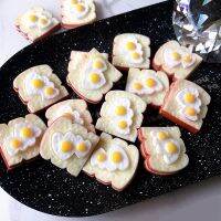 Boxi 10pcs Additives Resin Egg Charms Filler Decorations Accessories for Fluffy Crunchy