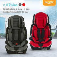 Nuebabe คาร์ซีท รุ่น SPORT สำหรับ 6 เดือน - 7 ปี แยกเป็นบูสเตอร์ได้ รับน้ำหนักได้ 36 Kg. ( สีดำ-แดง )