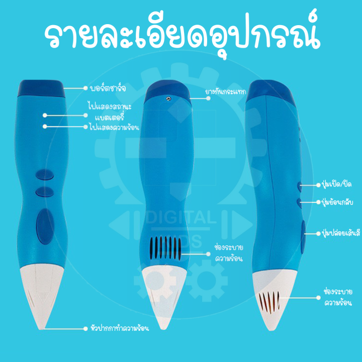 พร้อมส่ง-ปากกา-3d-dewang-d10-pen-ของเล่นเสริมทักษะและจินตนาการ