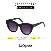 [ลดกระหน่ำ] แว่นกันแดด LE SPEC รุ่น AIRY CANARY BLACK/TORT ทรงกลม สไตล์ Y2K