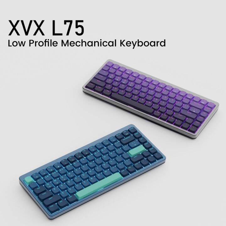 L75 Low Profile Gaming Keyboard Wireless Hotswappable 75 Mechanical