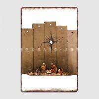 Banksy สัญลักษณ์โรงจอดรถของการประสูติของเบธเลเฮมตกแต่งผนังถ้ำบาร์โปสเตอร์ดีบุก0707