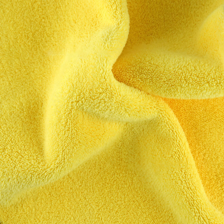 สีเทาสีเหลืองสองด้านรถซักผ้าผ้าขนหนูการดูดซึมน้ำทำความสะอาดผ้ามืออาชีพข้นผ้าขนหนูแห้ง