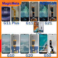 MagicMeta หน้าจอจอ LCD แบบดั้งเดิมสำหรับ Nokia G10 G11 G11บวก G20 G21 G50 G300แอลซีดีประกอบจอแสดงผลหน้าจอสัมผัสสำหรับ Nokia G Series พร้อมเครื่องมือซ่อมและกาวฟรี