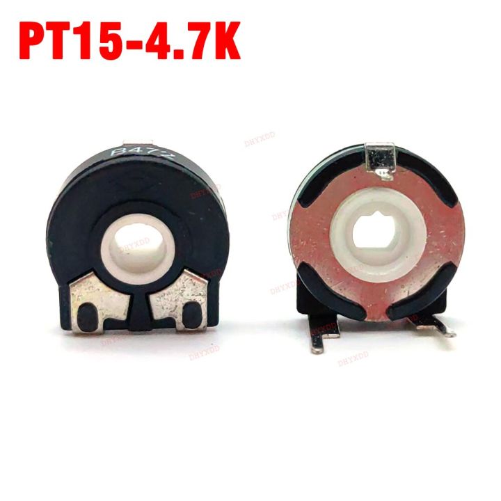 10pcs-piher-adjustable-potentiometer-pt15-4-7k-horizontal-oval-hole-trimmer-potentiometer