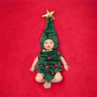 Baby Boy Girl Christmas Tree Set Clothes Xmas Toddle Infant Hat+Romper 2PC Outfit