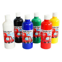 สีอะคริลิค ART RANGER แบบขวด 500 ml อะคริลิคขวด สีปลอดสารพิษ Acrylic Paint Colour