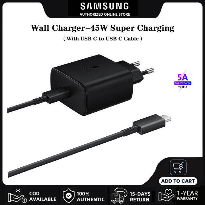 Samsung Charger 45W Super Fast Charging Adapter Original EPTA845 PD